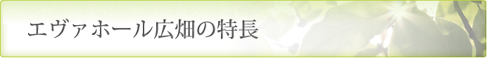 エヴァホール広畑の特長